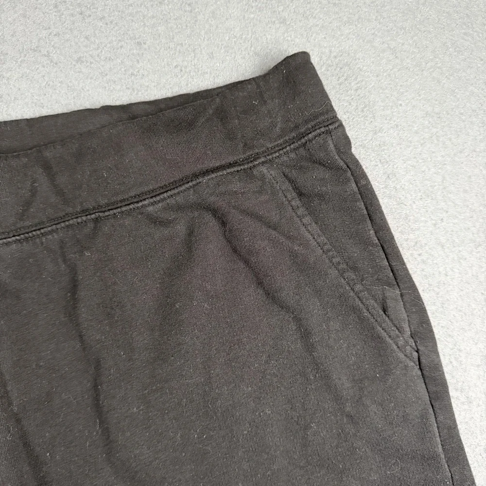 Old Navy Fleece Sweat Shorts Womens XXL Black Elastic Waist Drawstring Lounge - Picture 4 of 11